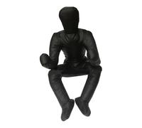 RCGOFOLLOW Professional Training Dummy Multiuse PU Leather Tool Realistic Experience For Jiu Jitsu Wrestling Sessions Brazilian Jiu Jitsu Training Dummy Practice Tool, Black, 165cm