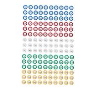 RCGOFOLLOW Raffle Balls Durable Multicolor Bingo Ball Tally Balls With Readable Numbers For Birthday Parties And Games Raffle Multicolor Durability Birthday Party