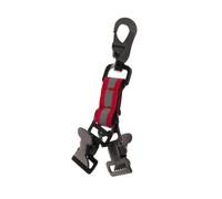 RCGOFOLLOW Reflective Firefighter Glove Strap To Safety And Visibility For Efficient Performance During Night Operations Work Glove Holder Clip For First Responder Sturdy, Red, total length 18cm