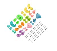 RCGOFOLLOW Rock Climbing Wall Stones Inspire Active Play While Kids Physical Skills And Coordination Tree Climbing Holds For Climber Course Training And Shapes Adults Rock Wall Holds Grips