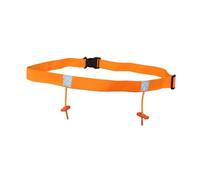 RCGOFOLLOW Running Triathlon Cycling Number Belt Adjustable Fit Features Reflective Tape Running Bib Holder Waist Belt for Comfort During Sports Bib Holder Race Triathlon Waist, Orange, 25x920mm