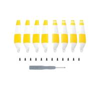 RCGOFOLLOW Stable Flying RC Drone Quadcopter Replacement Quick Release Propellers Lightweight Spare Parts FeaturesLow Noise Remote Control Aircraft Drones Accessory Parts, Yellow White