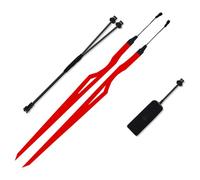 RCGOFOLLOW Stay Visible And Safe With Multicolor LED Warning Strip Helmet Light Accessory Light Up Ride Motorcycle, red