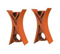 RCGOFOLLOW Stopper For Bow Accessories Violin Part Bows Package Includes Two Pieces Students And Adults Learning Violin Instrument Accessories Orchestral Strings Clamp, orange, 1.3x1.1x1.1cm