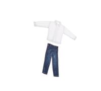 RCGOFOLLOW Stylish Denim Outfit Miniature Jeans Suit for 1/12 Scale Action Figures and Has Long Service Life. 1/12 Scale Male Character Suit./ Doll Clothes Fit 6 Inch Action Figure Body.