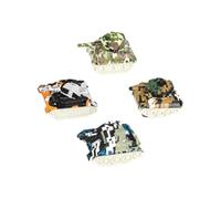 RCGOFOLLOW Tank Model Toys DIY Assemblable Accessory High Simulation Features Friction Powered Miniature Tank Toy Set Model Toys Kit 1/76 Panther Type Simulation