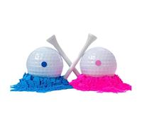 RCGOFOLLOW Unique Gender Reveal Golf Balls Exploding Concept With Colorful Markings Memorable Party Celebrations Golf Themed Exploding Balls Baby Reveal Idea