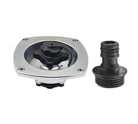 RCGOFOLLOW Universal RV Water Inlet Features Check Valve To Prevent Backflow While Providing Fast Water Supply Fill Inlet For RV Trailers Can Avoid Backflow After Supply Is Stopped. Ensures Sealed