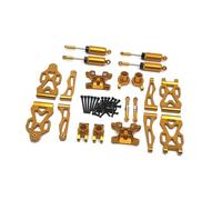 RCGOFOLLOW Upgrade Accessories RC Car Spare Parts Easy Installation Designed To Performance Of 1/16 Scale Models Upgrade Accessories Rc Car Spare Parts Metal Part, Golden