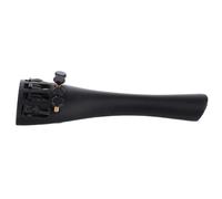 RCGOFOLLOW Violin Tailpiece Durable Built-in Fine Tuners For 1/2 Violin Exceptional Provides Excellent Tuning Experience Alloy Tailpiece Fine Tuner Fiddle Replacement Parts, Black, 45659