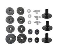 RCGOFOLLOW Wing Nuts Musical Kit Basic Beginners Electronic Provides Strong Durable Felt Pads Easy Assembly Improved Sound For Drums Replacement Accessories Drum Felt Cymbal Release