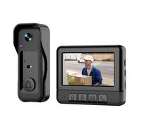 RCGOFOLLOW Wireless Doorbell Camera With Two-Way Talk And HD Video Night Visions Suitable For Smart Home Easy Installation Wireless Doorbell For Home Video