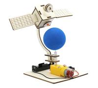 RCGOFOLLOW Wooden Educational Toys Learning Teaching Set Inspiring Creativity Through Hands On Projects DIY Toy Set For Kid To Understand Satellite Basic. All Pieces Is Made Of Wood