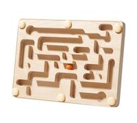 RCGOFOLLOW Wooden Labyrinth Game Marble Maze Kids Adults Concentration Booster Fun Board Game For Children And Reach End. Activity Board Puzzle Logical Boys Girls 3 4 5