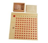 RCGOFOLLOW Wooden Multiplication And Division Board Toy Math Learning Tool Crafted Wood For Safe Learning Math Board Toy Is Smooth And Secure For Children To Educational Toys Addition Subtraction