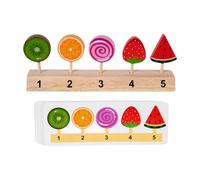 RCGOFOLLOW Wooden Toy Ice Cream Toy Kitchen Accessories Fun Way To Learn Communication Skills And Develop Early Math Skills While Playing Ice Cream Set Develops Social Learning, Style B