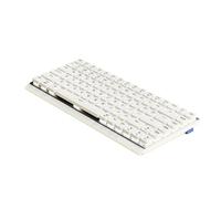 RCGtnnesa MK84 Low-Profile Mechanical Gaming Keyboard Wireless Tri-mode Portable Stylish Design Compatible With 5420(White Wired)