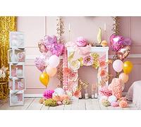 RcheeTech - Balloon in a Box - 5 Boxes 52 Alphabet Letters extra BABY and LOVE Letters - Birthday and Party Decorations for Baby Shower Gender Reveal Blue Pink and Cream Balloons Boy Girl Gifts