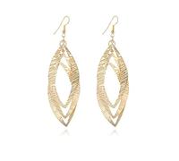 RCHENGYANUIMA The Court Exaggerated Retro Spiral Flower Thin Dangle Elegant Earrings Wedding Stud Earrings for Women Jewelry, Zinc, No Gemstone