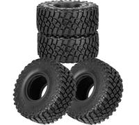 RCHuiWow 1.0 Inch Multi-Terrain RC Tire Skin for TRX4 SCX24 FCX24 Ascent-18 Off-Road Crawler,1.0" Soft Rubber Tire Skins (57 * 25mm) for 1/18 1/24 Remote Control Car(Style E)
