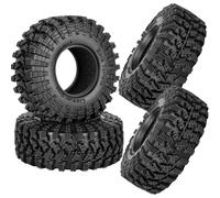 RCHuiWow 1.3" RC Crawler Tire Skins,Multi-Terrain Soft Sticky Rubber Tires(70 * 26mm) for TRX4 SCX24 FCX24 Ascent-18 1/18 1/24 Off-Road RC Car Upgrade Parts,4PCS (Style C)