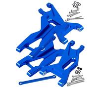 RCHuiWow RC Aluminum Suspension Arms Upgrades Part for 1/10 Rustler 2WD/2WD VXL,Stampede 2WD/2WD VXL,Alloy Front Rear 4PCS Suspension A Arms,Replace #3631#3655X,Navy Blue