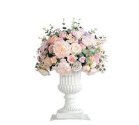RCIDOS Top Aesthetics Artificial Table Centerpiece Flower Ball Silk Roman Flower Pot Wedding Store Decor Stage Road Lead Photography Props 50 60 70cm (Color : 02, Size : 35cm)