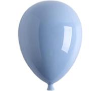 RCJCQSR Ceramic Balloon Wall Hanging Sculpture, Balloon Wall Art Wall Decoration,Cute Kid's Room Balloon Decorations for Living Room Kids Bedroom Nursery Office Decor Gifts (Size:1 piece,Color:Blue)