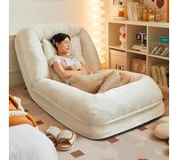 RCJCQSR Folding Sofa Lounge Chair for Humans and Pets, Ideal Balcony or Bedroom Dog Bed for Adults- Adjustable 5-Speed Support