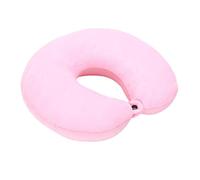 RCJOLLZ Nanoparticles U Shaped Travel Pillow Neck Support Headrest Microbeads Filling Colorful Soft Cushion Flight for AirPlane Car