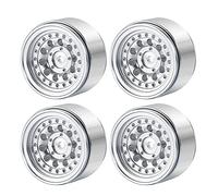RCLIONS 4pcs/1set Aluminum 1" Micro Beadlock Wheels Rims for All 1:24 Scale Axial SCX24 Deadbolt RC Crawler Car Upgrades Accessories