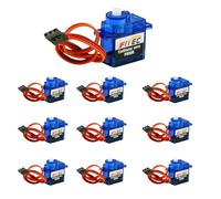 RCmall 10PCS Feetech FS90R 9g Continuous Rotation Micro Servo Motor 360° 4.8-6V for Arduino Robot RC Car Boat Airplane DIY