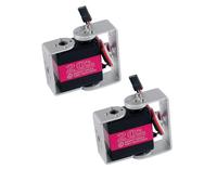 RCmall 2PCS 20KG RDS3218 Dual-axis Digital servo with U Bracket High Torque Full Metal Gear Servo for DIY Baja Car 1/8 1/10 Scale Crawler (270 Degree)