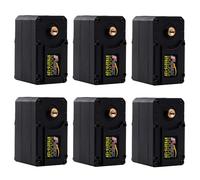 RCmall 30KG High-Torque Serial Bus Servo 12V 360° Continuous Rotation Programmable Smart Industrial Digital Servo with Controller for RC Car Steering Servo Robotic Arm (6PCS Servos)