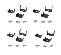 RCmall 4 Pack Aluminum Servo Bracket for Feetech STS3215 12V 7.4V 50KG 30KG 19KG Serial Bus TTL Feedback Servo, Black (4)