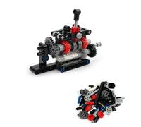 RCmall 4-Speed Manual Transmission Model Kit, DIY Educational Gearbox Building Blocks Set, STEM Engineering Toy with Technical Parts for Teens and Adults