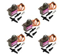 RCmall 5PCS 9G Micro Digital Mini Servo Upgraded MG90D 180/270/360 Degree Power Functions Full Metal Gear Brush Motor for RC Plane Helicopter Drone Parts (270 Degree)
