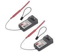 RCmall Flysky Receiver FS-R6B Long Range AFHDS 6CH 2.4G Receiver for FS-GT2,FS-GT2E,FS-GT2F,FS-GT2G,FS-GT2B,FS-GT3B,FS_GT3C FS-i10 FS-TH9X,FS-T6,FS-CT6B,FS-iT4S Transmitter, for Crawlers (Pack of 2)