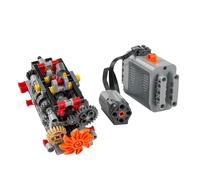 RCmall MOC High-tech 4/5/6 Speed Manual Gearbox Model Building Blocks Kit 8883 M Motor Power Functions DIY Transmission STEM Puzzle Toy Gift for Adults (6 Speed)