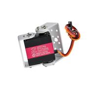 RCmall RDS3225 25KG Dual Shaft RC Servo - IP66, Full Metal Gears, 6V, 180/270° with U Mount for 1/8 1/10 Scale RC Cars, Buggies & Robotics (180 Degree)