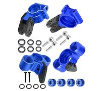 RCMYou Aluminum Front Knuckles Steering Blocks &Rear Hub Stub Axle Carriers Upgrades Part for ARRMA 1/8 Typhon/Talion 6S BLX,1/7 Felony/Mojave/Infraction/Fireteam 6S BLX,Navy Blue