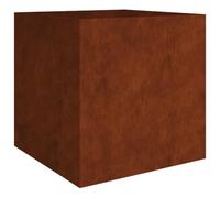 RCODSSK Corten Steel Planter 80x80x80 cm, Large Square Weathering Steel Flower Box for Garden, Patio, Balcony