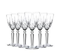 RCR 12x 290ml Crystal Glass Red Wine Glasses Orchestra Range Red White Goblets Stemware Glass Set - Gift Boxed - Made in Italy Crystal