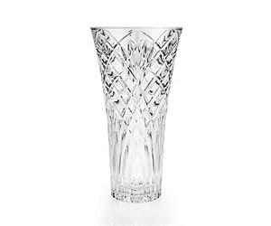 RCR 25616020006 Melodia Decorative Vase 30 cm, Perfect for Flower Centrepieces and Displays, Clear Crystal, 1 Count (Pack of 1)