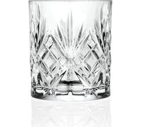 RCR Crystal Melodia Whisky Glasses - 340Ml - Pack Of 6, Clear