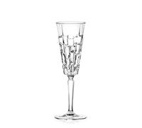 Set of 6 190ml Champagne Flutes Glasses Clear Rcr Etna Drinkware Glassware Party