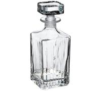 RCR 51521020006 Crystal Glassware Timeless Square Whisky / Wine Decanter, 75 CL / 750 ML