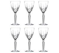 RCR 6X 290ml Crystal Glass Red Wine Glasses Orchestra Range Red White Goblets Stemware Glass Set - Gift Boxed - Made in Italy Crystal