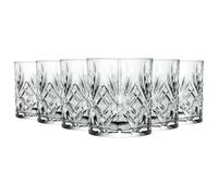 RCR Crystal Melodia Whisky Glasses - 340Ml - Pack Of 6, Clear
