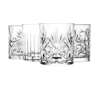RCR Mixology DOF Cocktail Glasses Set of 4 (37cl) - Classic Tumblers for Whisky, Spirits & Signature Cocktails - Ultra-Clear & Durable LUXION© Crystal Glass - Dishwasher Safe
